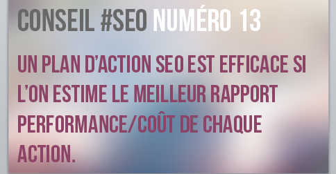 Un plan d'action est le meilleur rapport cout/performance