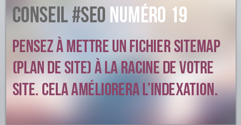 Pensez à mettre un sitemap à la racine de votre site