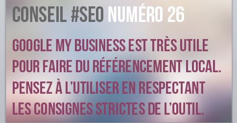 Google my business est utile pour le SEO local