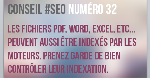 Les fichiers pdf, word, excel peuvent aussi être indexés