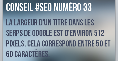 la largeur d'un titre est de 512 pixels