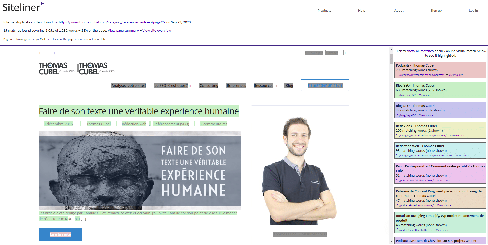 visionneuse siteliner
